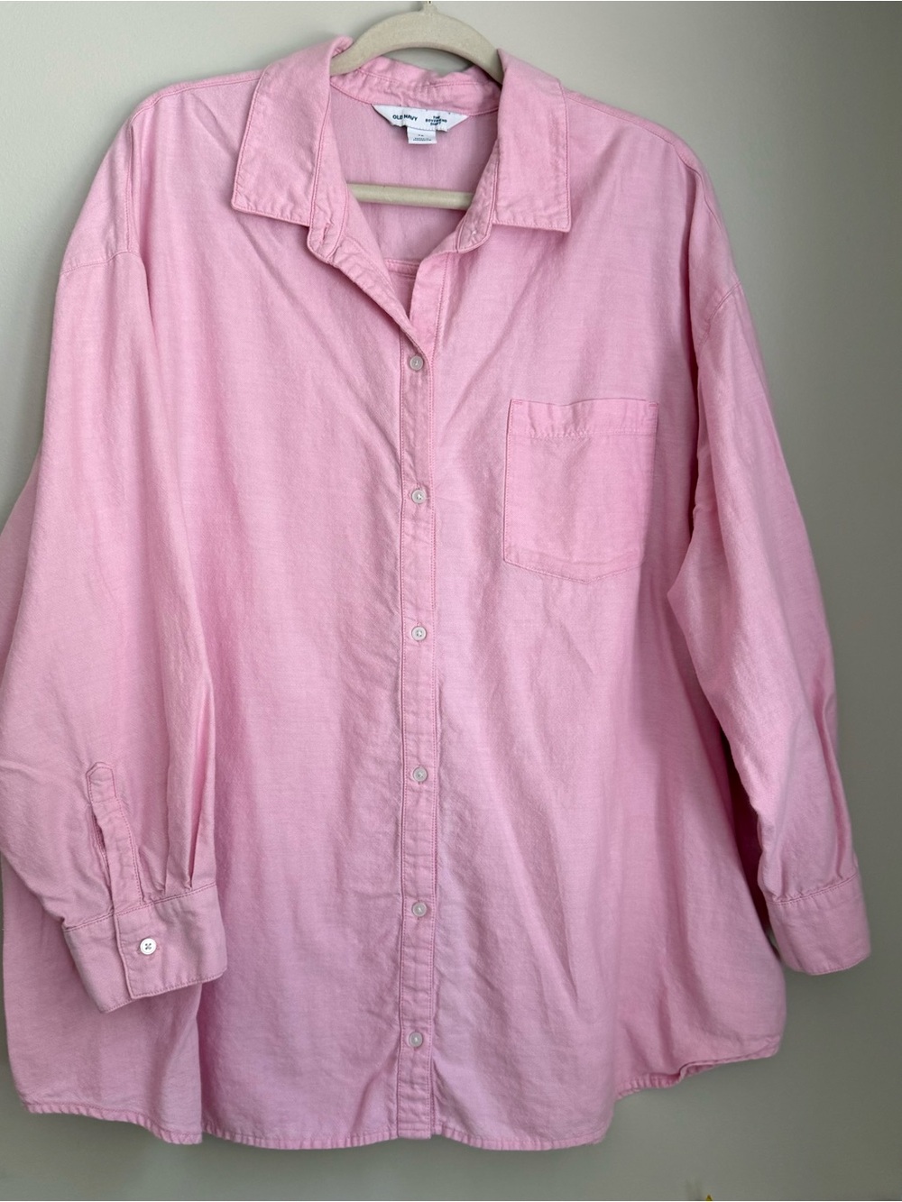 Old Navy Pink Button-Front Kids Shirt